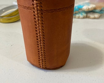 Leather can insulater sleeve