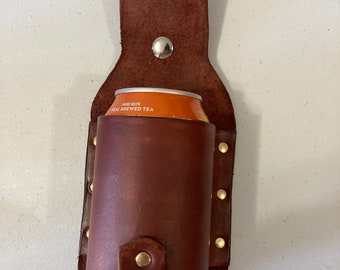 Leather can holster