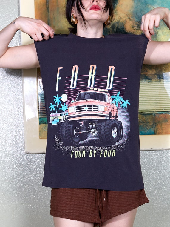 Vintage graphic tee Ford Motors Monster truck shi… - image 7