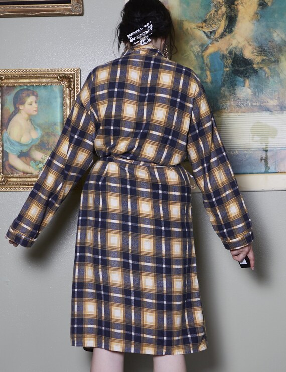 Vintage Mens Robe 1970s boho robe yellow brown 70s ge… Gem