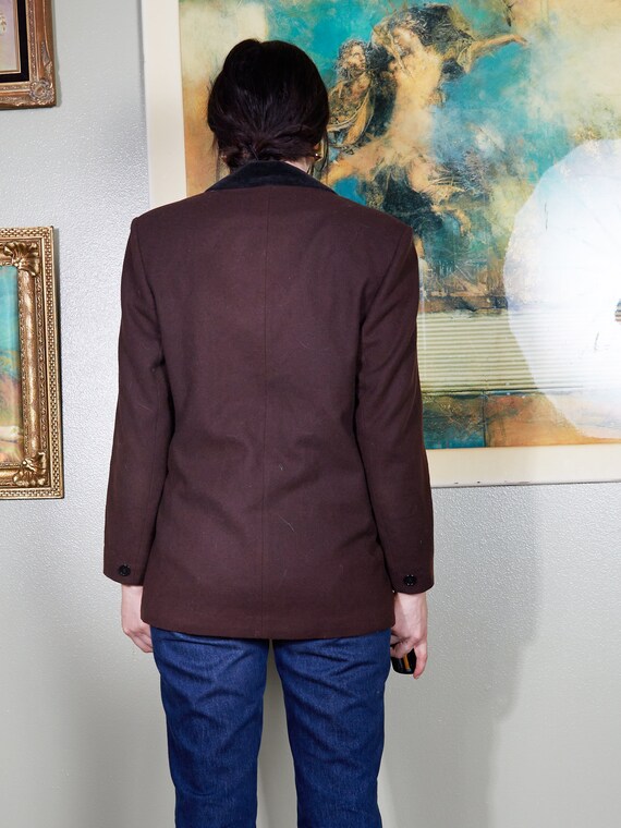 Vintage Blazer Jacket brown minimalist blazer 90s… - image 7