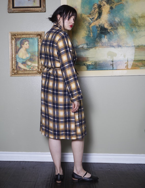 Vintage Mens Robe 1970s boho robe yellow brown 70s ge… Gem