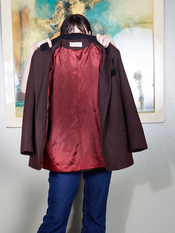 Vintage Blazer Jacket brown minimalist blazer 90s… - image 8