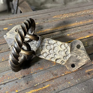 Door Knocker for front door | Solid Knockers | Front Door Furniture | Pretzel style | Front Door, Garage Door, Entry Door W/Strike Plat