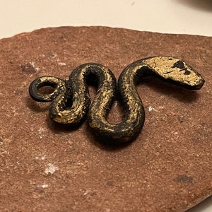 Forged Snake decoration | Iron Bar Keychain | Keyring | Forge | Blacksmith | Iron | Snake | Serpent | Forge Animal | Reptile Handmade | Gift