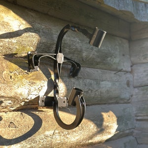 ONE OF PIECE / Wrought iron flag holder, Flag pole holder, Wall flag holder, Wall flag mount, Stainless steel