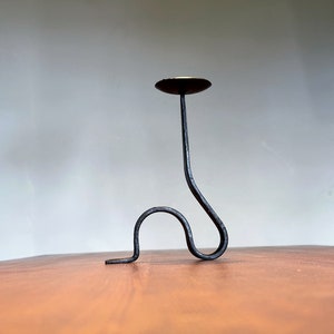 Hand Forged Iron Candle Stand - Candlestick