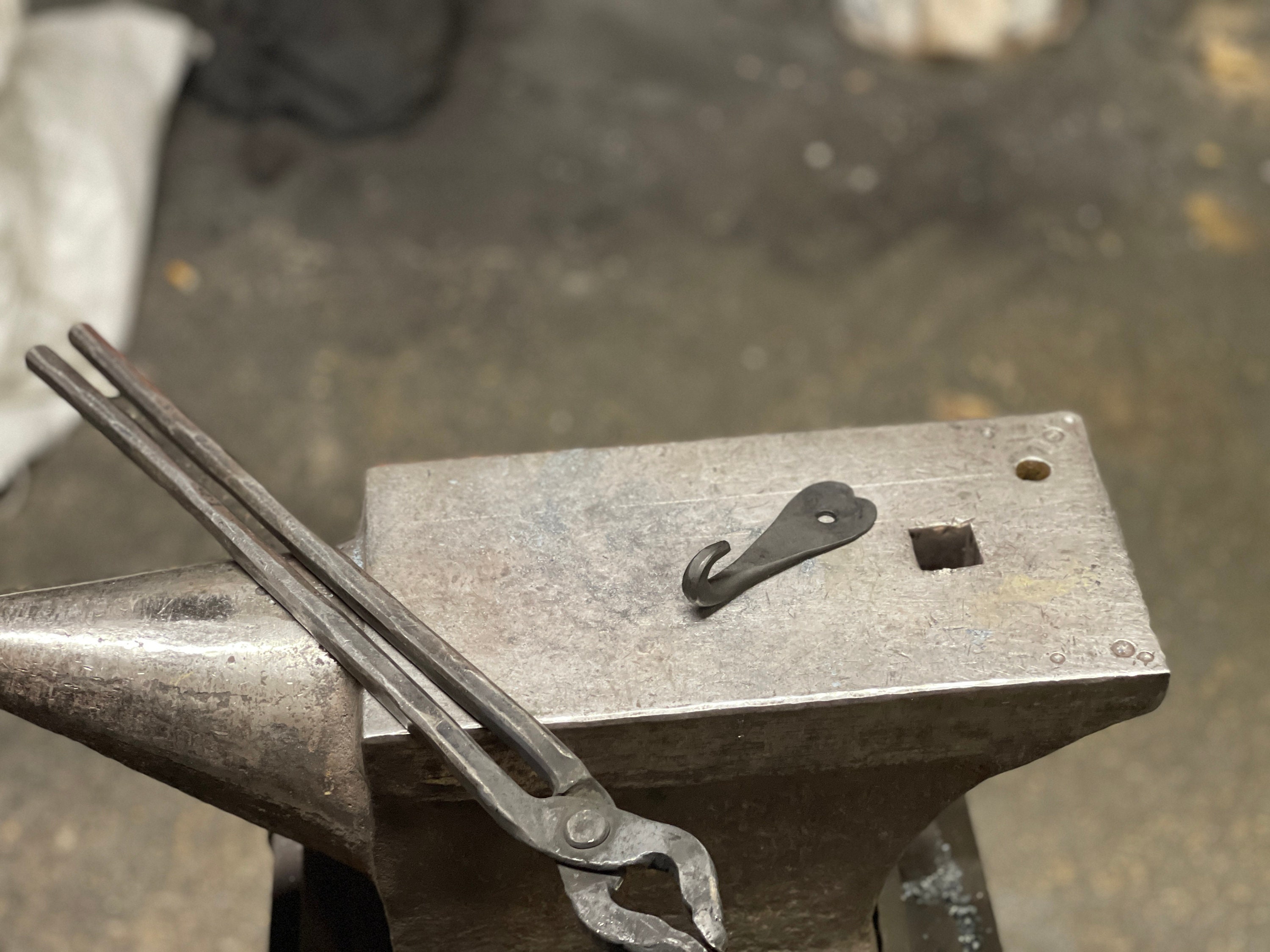 Hand Wrought Iron Coat Hook Rustic and Sturdy Etsy