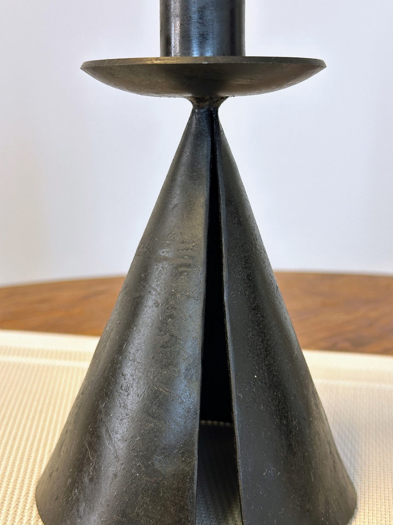 Elegant Cone Tent Style Handmade Candlestick - Wrought Iron ...