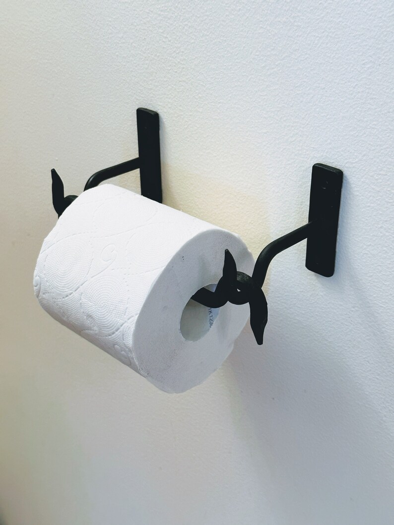 Iron Toilet Roll Holder Vintage WC Wrought Iron Etsy