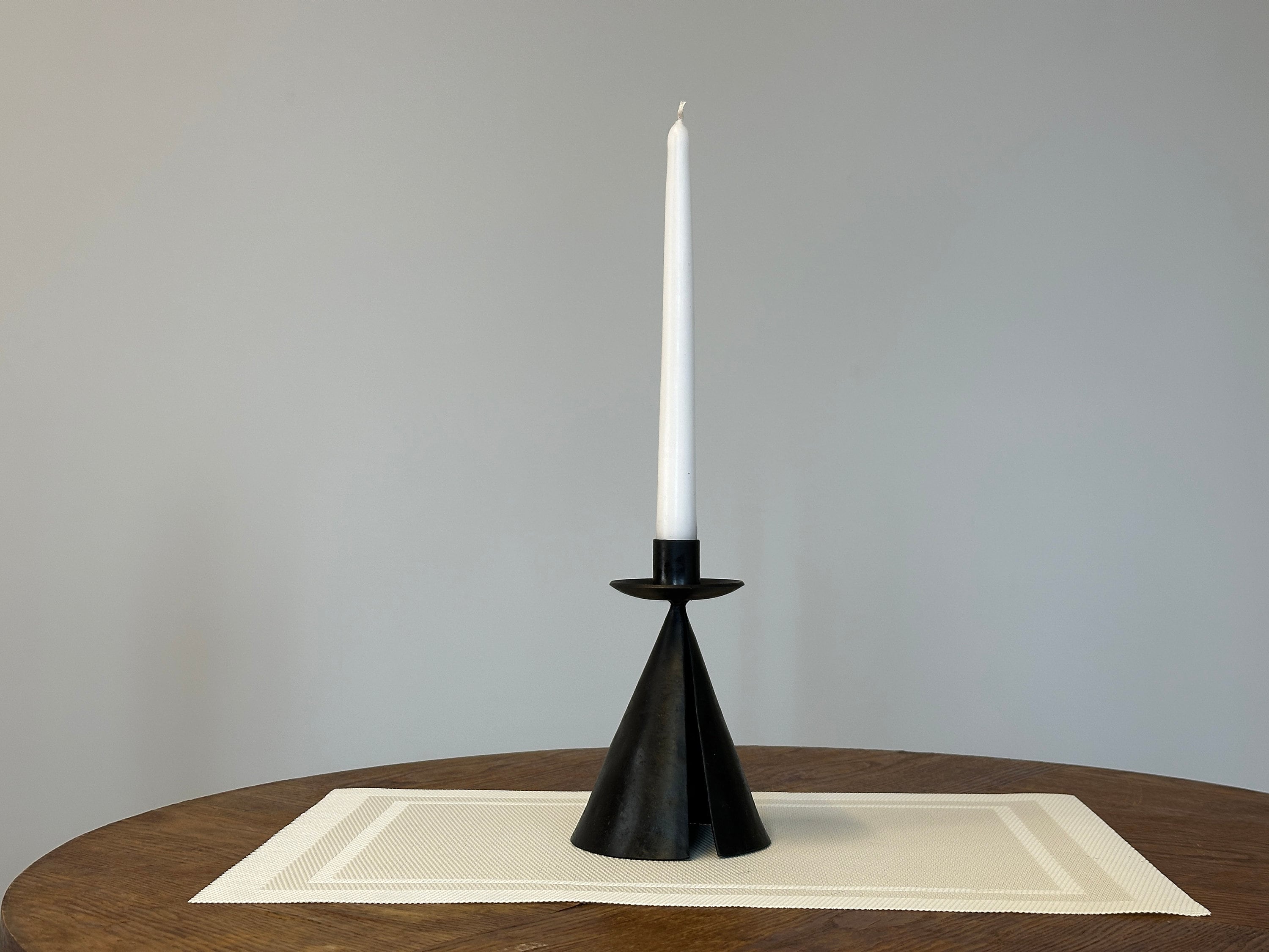 Elegant Cone Tent Style Handmade Candlestick - Wrought Iron ...