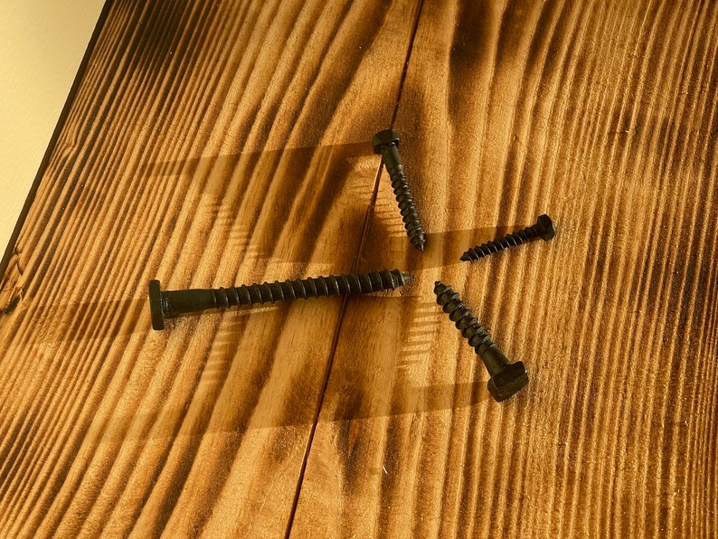 Blacksmith Hand Iron Square Head Screws Different Etsy