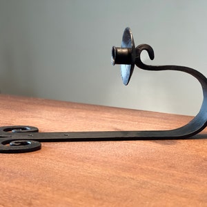 Hand Forged Wrought Iron Wall Sconce for one candle