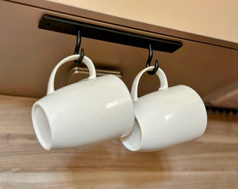 Percheros forjados de hierro forjado | Toallero | colgador de llaves | Herrero hecho | 100% hecho a mano | Acabado negro