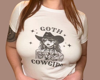 Camiseta de bebé vaquera gótica