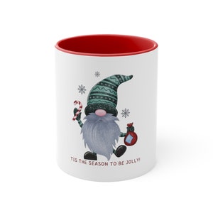 Christmas GnomeAccent Coffee Mug, 11oz perfect christmas holiday gift present