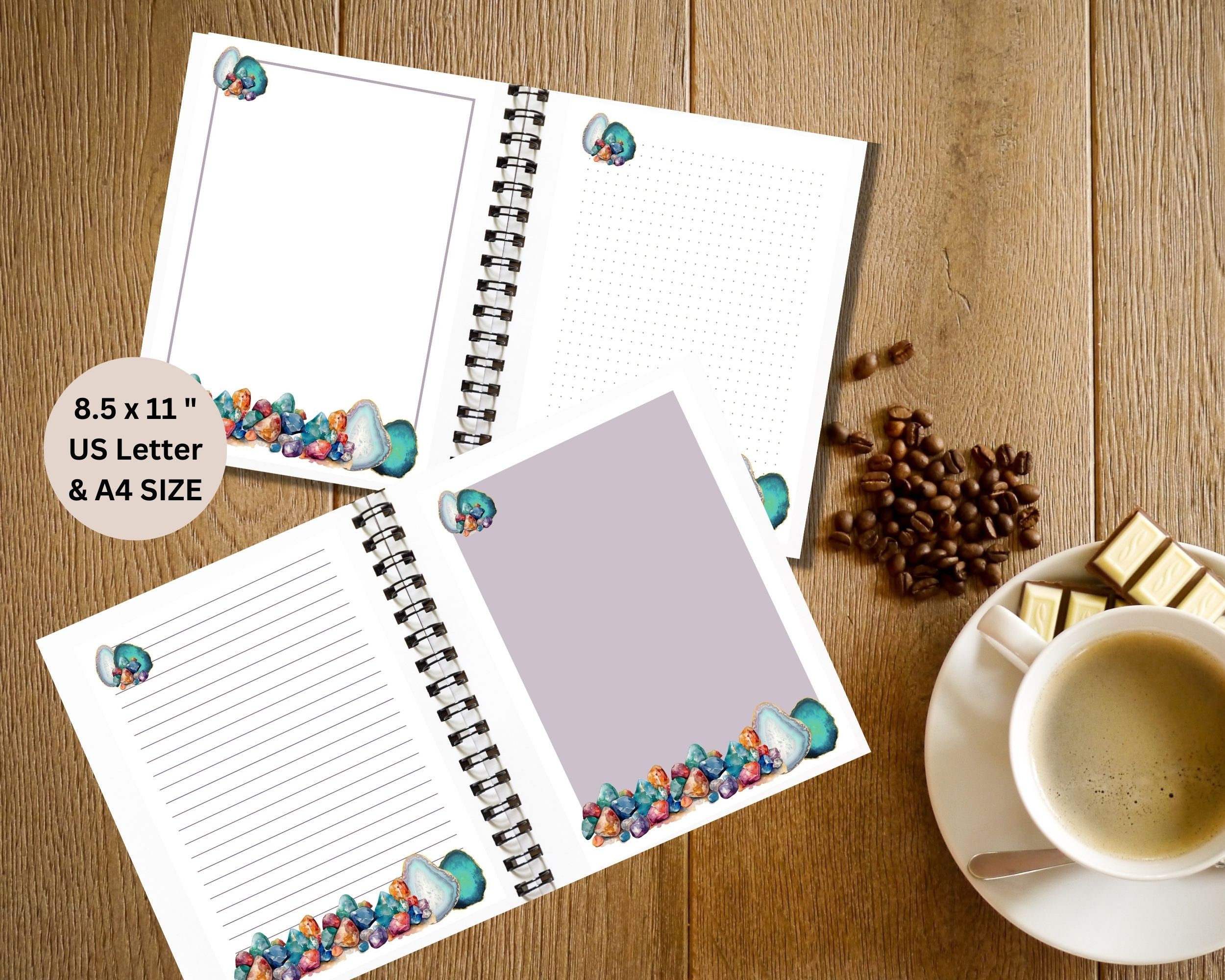 Digital & Printable Paper Collection Variety Pack of Lined Printable