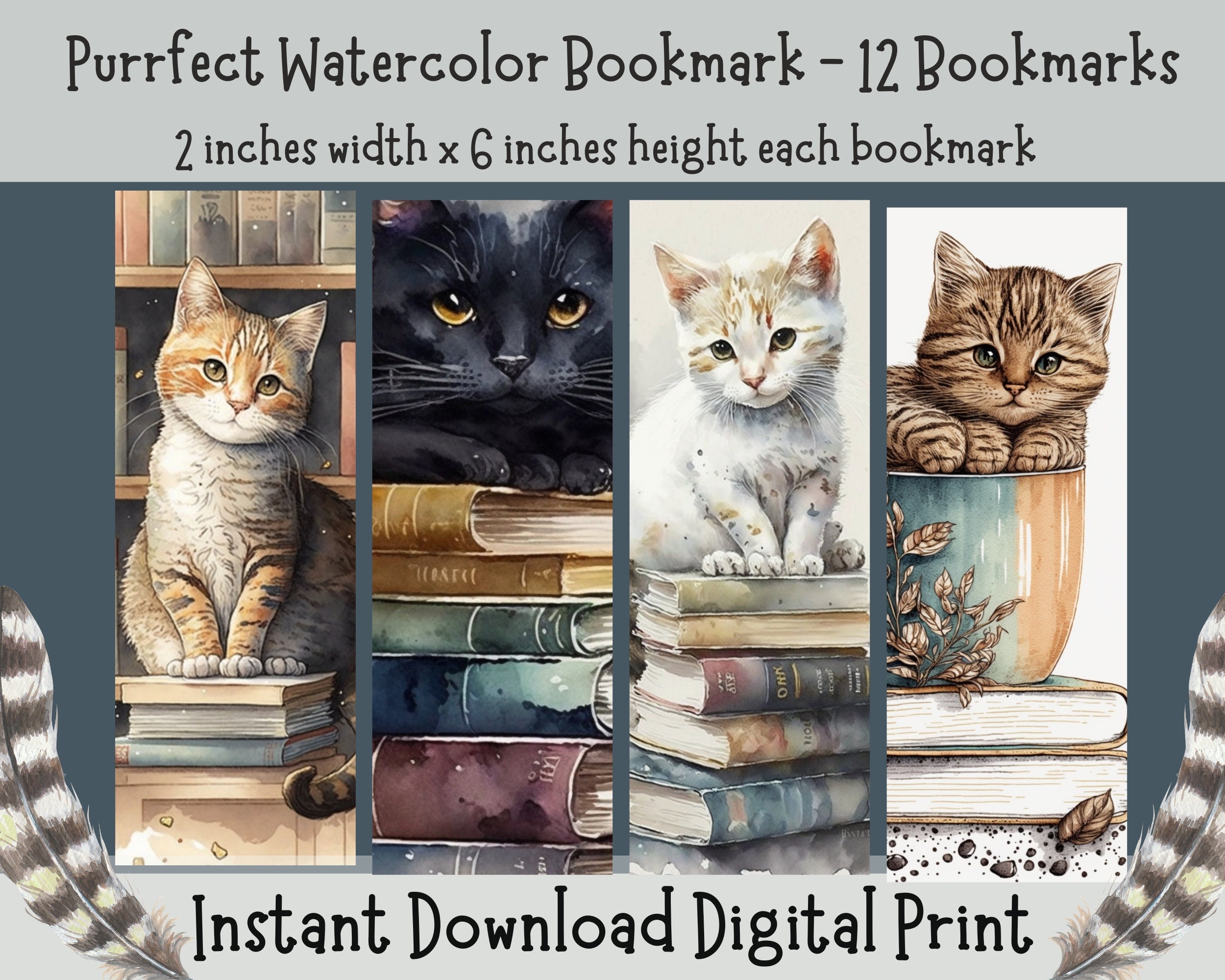 Cat Bookmark - Stainless Steel Funny Book Marker With Charm, Gift Box For Readers & Cat Lovers - View #4