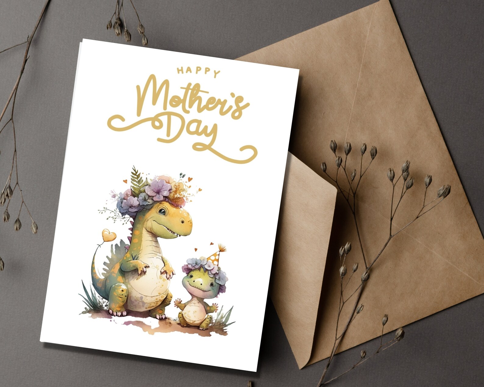 Spectacular Dinosaur Mothers Day Card Background Concept Spectacular Dinosaur Mothers Day Card Background Concept