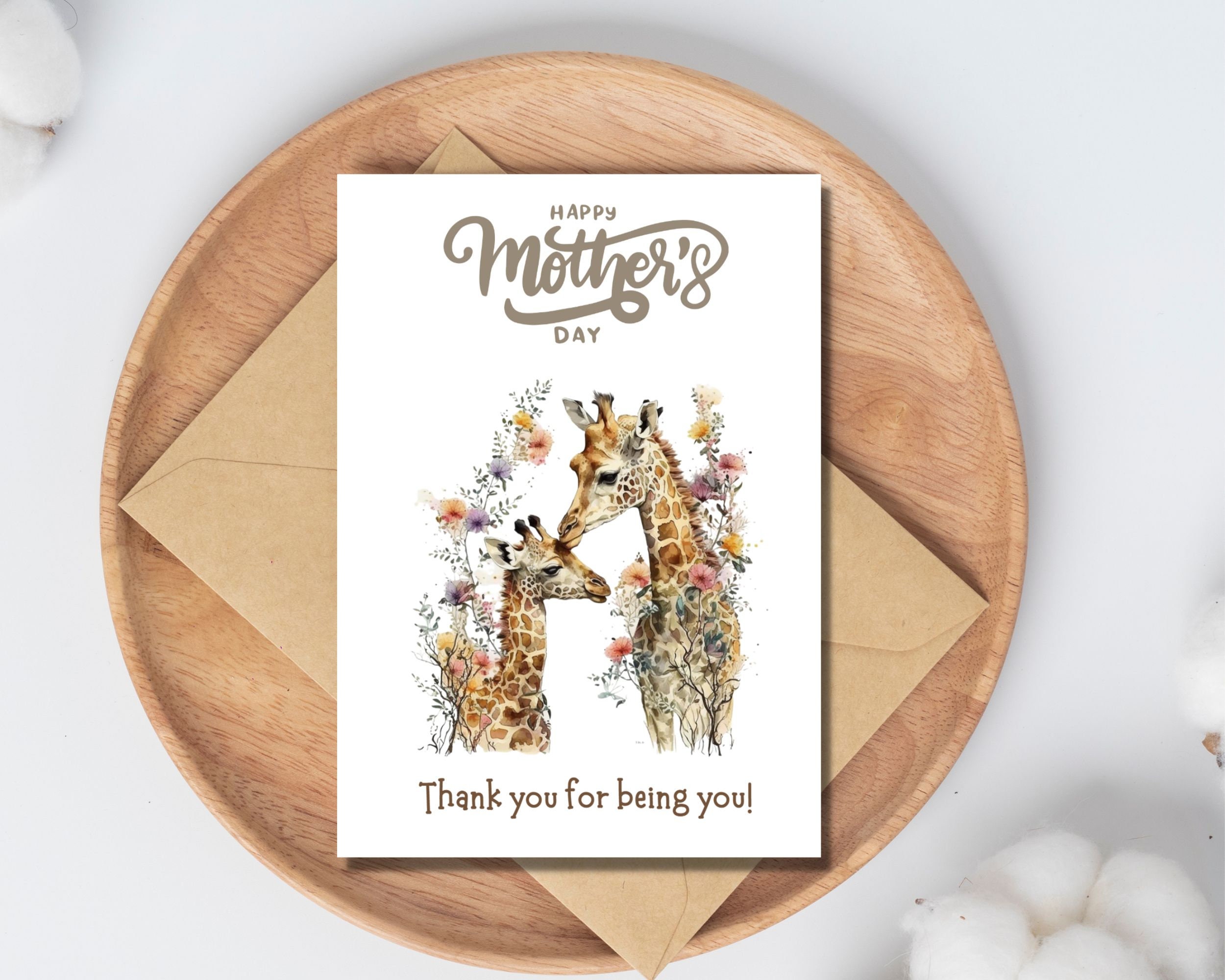 Printable Mothers Day Card, Happy Mother's Day Card Mothers Day Gift Printable Card for Mom Cute ...