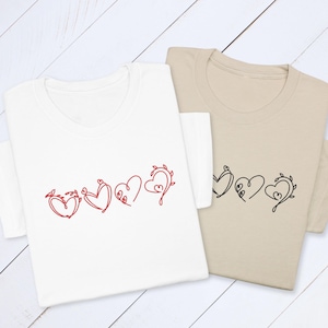 ★AMl PARlS★ 25SS Women's Heart Logo Embroidered T-shirt BF Amazon.com: Initial Letter J plus H Couples Love Monogram T