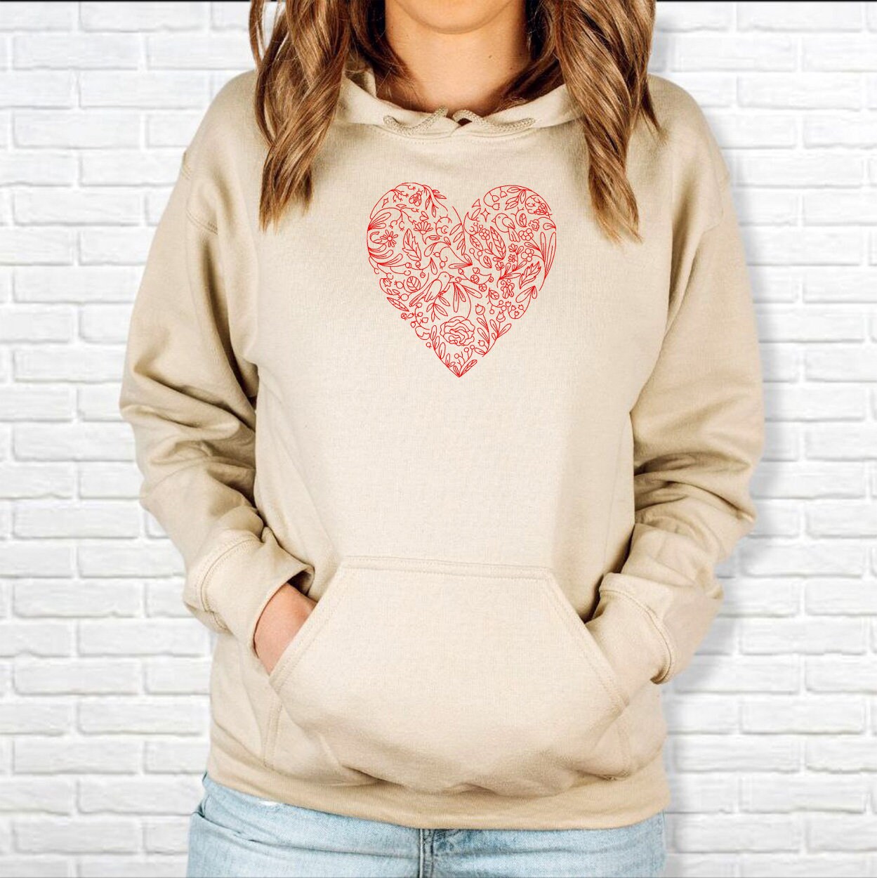 【GRAVER】25SS★ Flower Heart Sweatshirt MUSINSA | GRAVER [UNISEX] Flower Heart Half Smile
