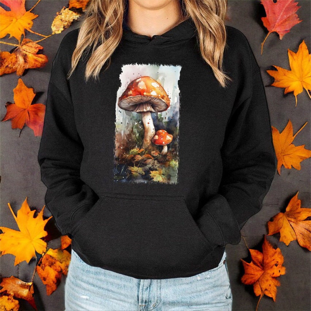 Mushroom Hoodie, Magic Mushroom Hoodie, Botanical Hoodie, Premium ...