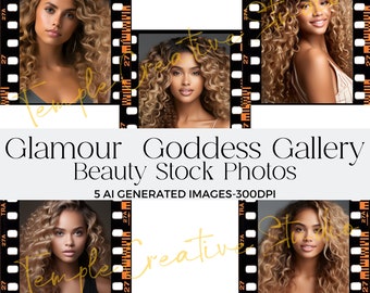 Beauty stock images,  AI-GENERATED photos, stock models, flyer models, makeup, lash, hair, fashion models
