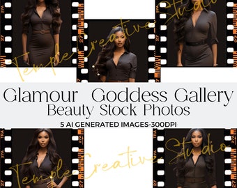 Fall stock beauty images, make up, hair, beauty stock images,  AI-GENERATED, African American models, fashion stock images, lash stock image