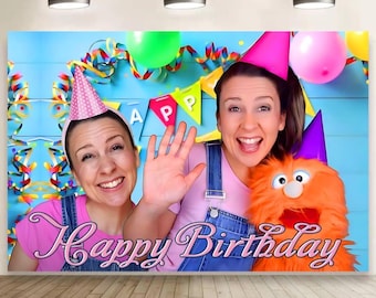 Ms Rachel Birthday Backdrop 3x5 ft – Happy Birthday Vinyl Banner | Kids Toddler Party Decorations | Photo Booth Background