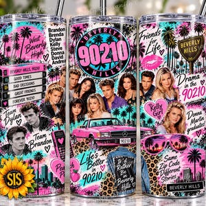 Zipcode Friends 20oz tumbler wrap png digitaal