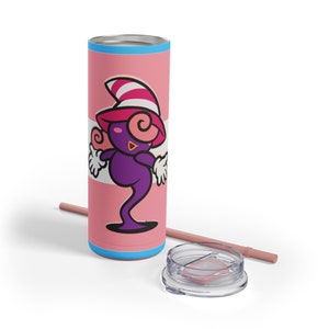 Paper Mario Vivian Support Skinny Matte Tumbler, 20oz