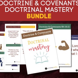 BUNDLE! LDS Doctrinal Mastery Prompt Cards Doctrine and Covenants//English//scripture//SEMINARY