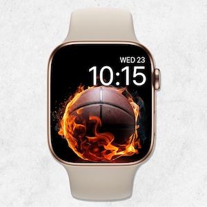 Basketball Apple Watch Wallpaper, Sports Watch Face, Athletic Smartwatch Background, Ball Game 4k Watch Wallpaper, NBA Fan Watch Aesthetic