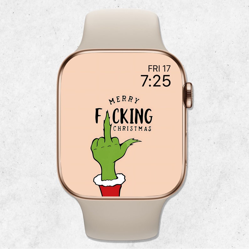 Grinch Apple Watch Wallpaper Bundle Festive Smartwatch Etsy