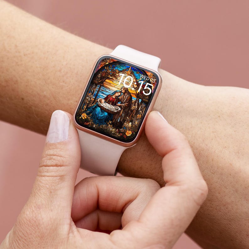 Nativity Apple Watch Wallpaper, Christmas Watch Face, Christian Watch