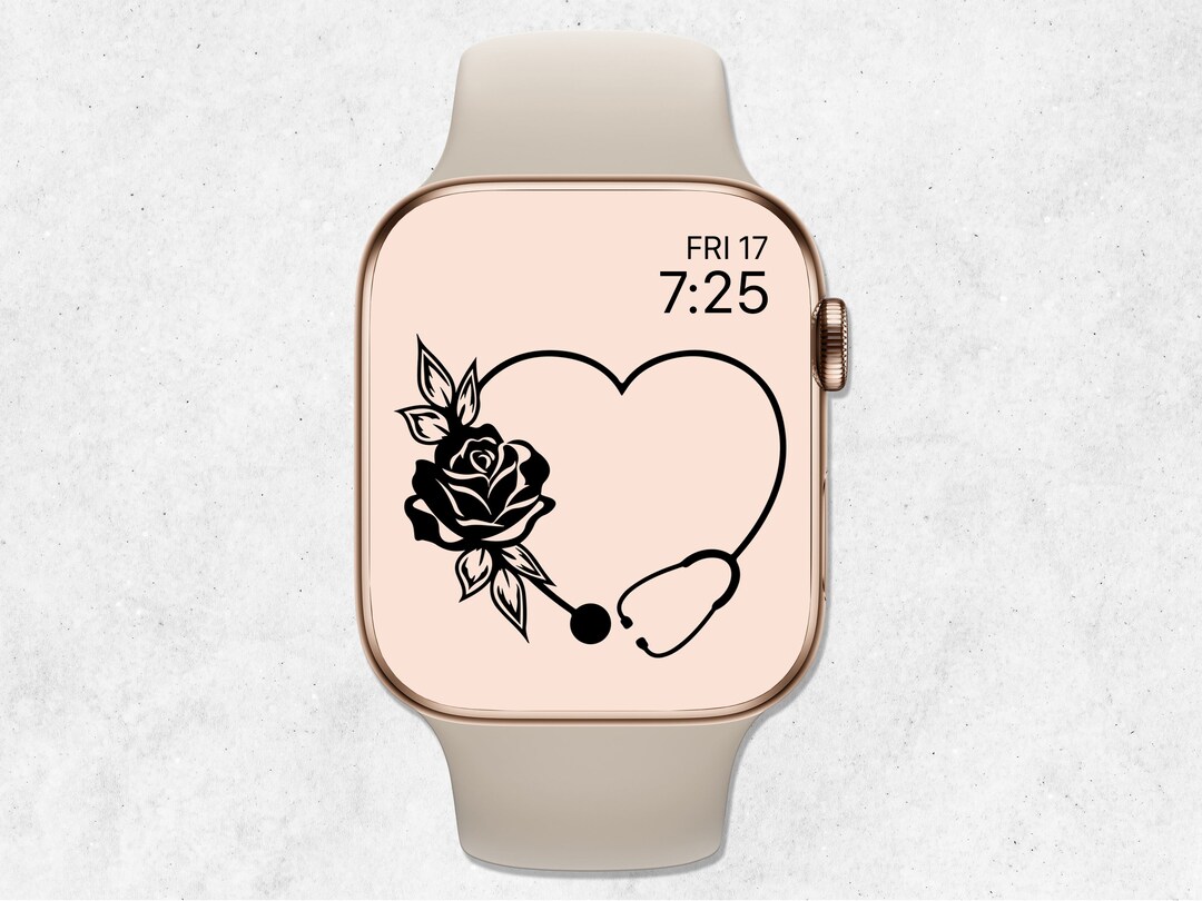 Nurse Apple Watch Wallpaper Nurse Apple Watch Face Floral Etsy