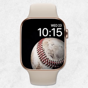 Baseball Apple Watch Wallpaper, Sports Watch Face, Athletic Smartwatch Background, Ball Game 4k Watch Wallpaper, MLB Fan Watch Aesthetic