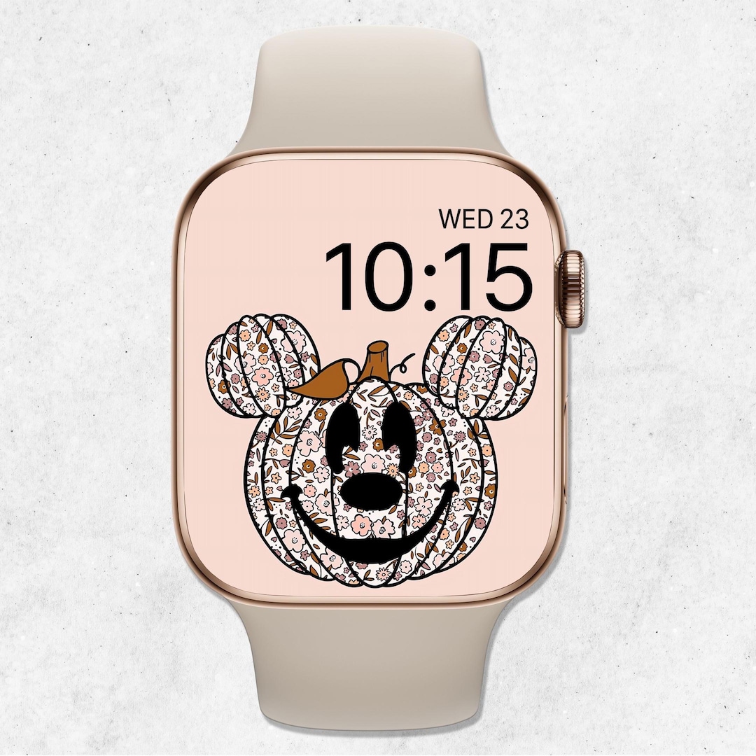 Mickey Mouse Pumpkin Apple Watch Wallpaper, Pumpkin Watch Face, Fall ...