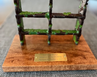 Mackinac Bridge Grating Piece, Historic Mackinac Decor