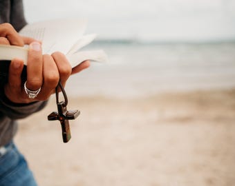 Mackinac Bridge Steel Cross Bookmark