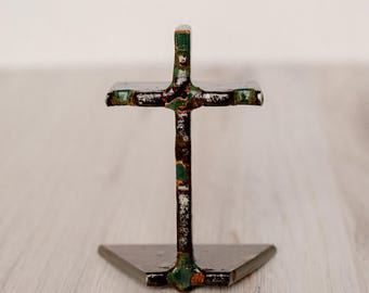 Mackinac Bridge Steel Standing Cross
