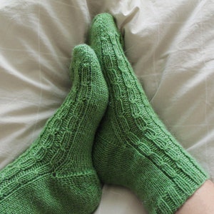 Rib and Twist Socks