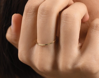 10k 1.00 mm YELLOW SOLID GOLD /  Wedding Band Set For His and Her's / Elegant Comfort for Men's and women's / Mother's Day for Gift