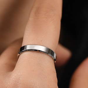950 PLT / Platinum ring /Wedding Band rings/  5.00 mm SOLID WHITE  Engagement Ring for Gift  / IBridal Wedding Band for Women and Men