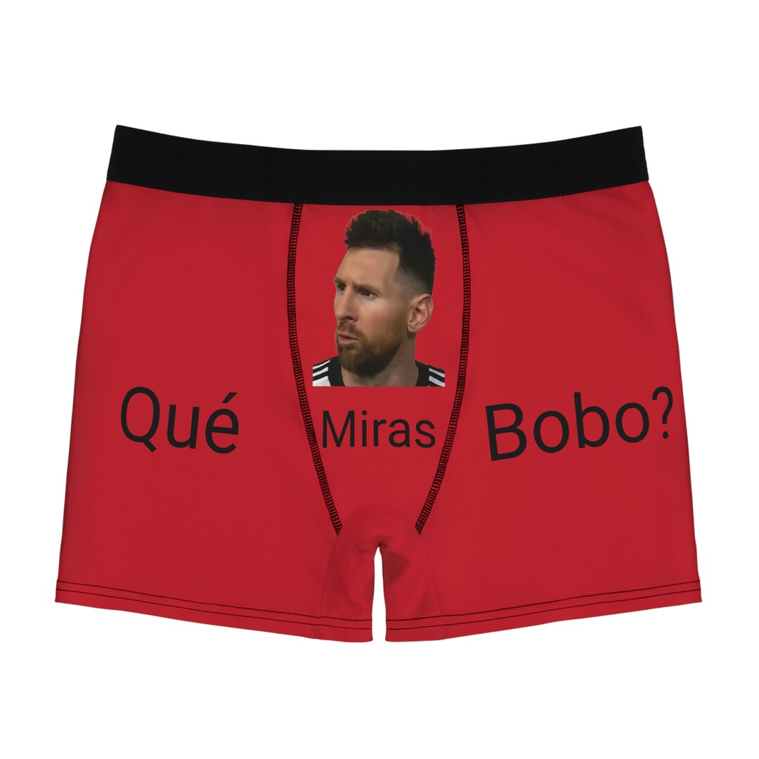 Messi Boxers Qué Miras Bobo Men's Boxer Briefs Red Etsy Australia