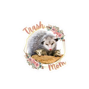 Funny Sticker for Moms | Trash Mom | Mothers Day | Gift for Mom | Gift for Wife | Mama | Laptop Decal | Bumper Sticker | Water Bottle