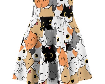 Roller Derby | Skater Skirt | Athletic Wear | Practice | Kitty Cats | Kawaii | High Waisted | Athleisure | Boutfit | Cute | Pattern | Print