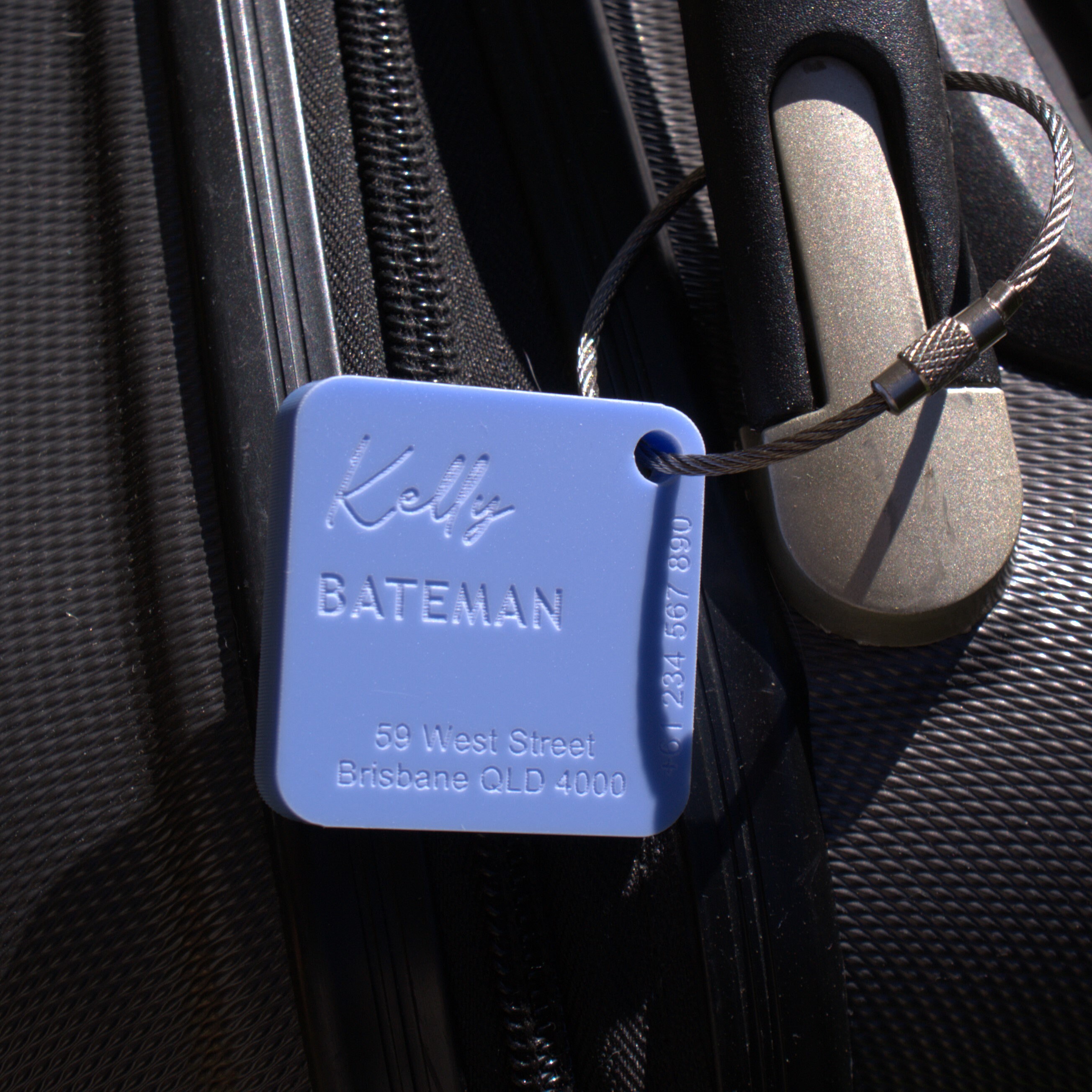 2 40x30mm Personalised Travel Tags Travel Tags Travel Tag 