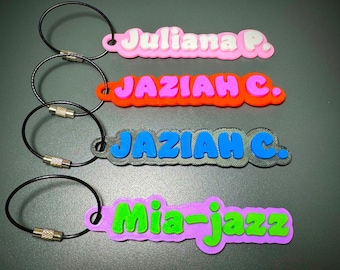 Bulk discount - Personalized 3D Name Tags For Bags, Backpacks, Sports Teams, Gifts, Water Bottles, Luggage Label, Customizable Nametag
